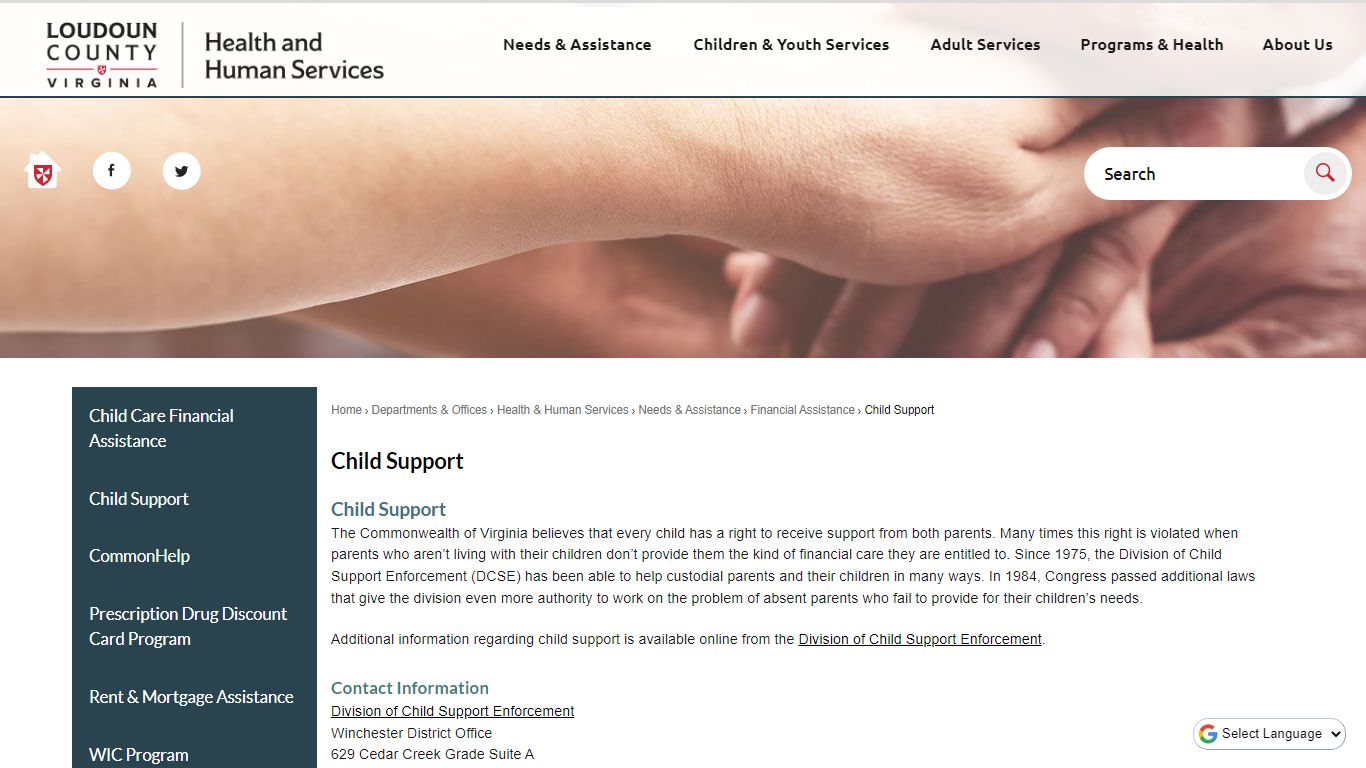 Child Support | Loudoun County, VA - Official Website